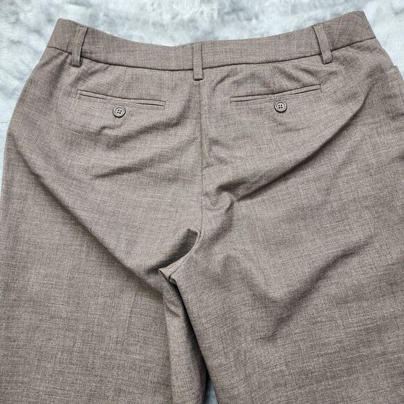 Vintage APT. 9 Pants Womens 12P PETITE Brown High Rise Straight Leg Trousers - Picture 3 of 12